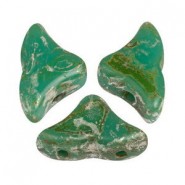 Les perles par Puca® Hélios Perlen Opaque green turquoise new picasso 63130/65400